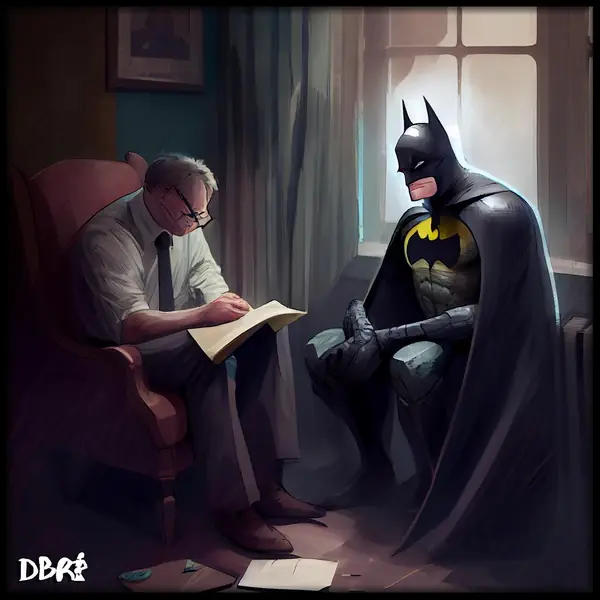 Batman on the psychiatrist's couch