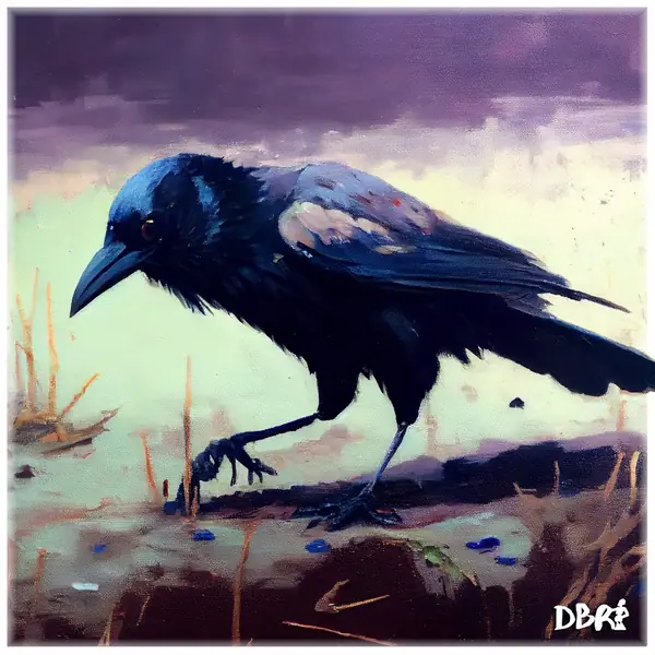 The early bird: a crow catching a worm