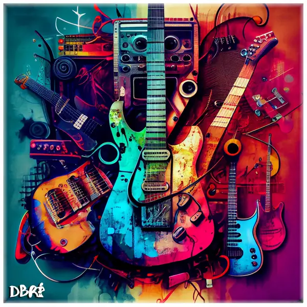An explosion of rock and roll guitars