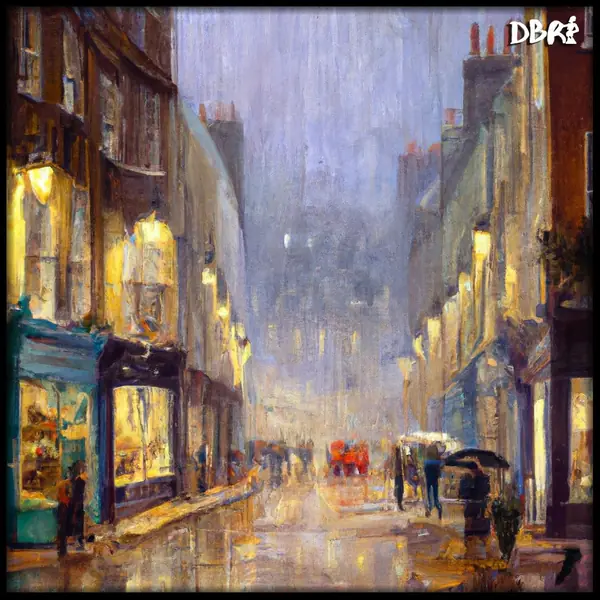 Another rainy day on a British high street