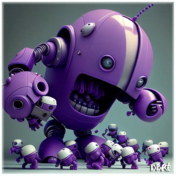 Annoyed by robots: a purple spam bot army