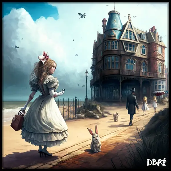 Follow the rabbit: Alice by a creepy seaside mansion