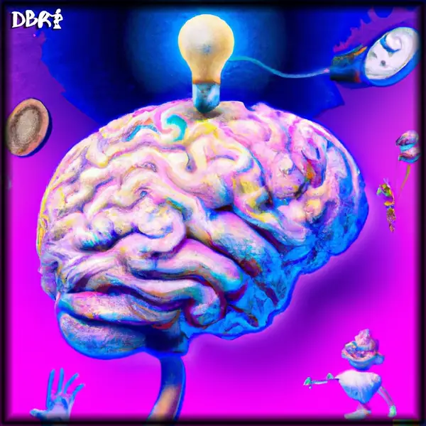 A brain with a lightbulb idea