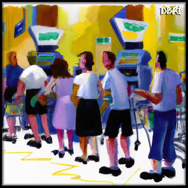 I want to go back: a crowd at 90s arcade machines